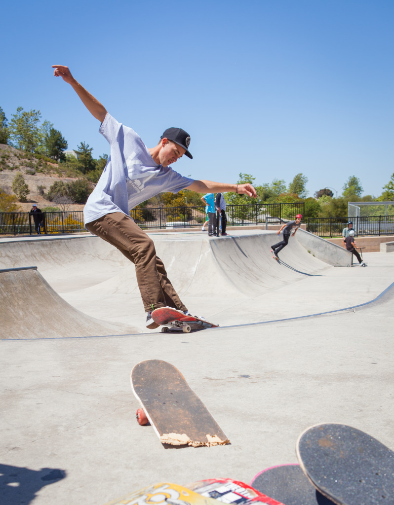 Skateboarders at Ralph's kate park